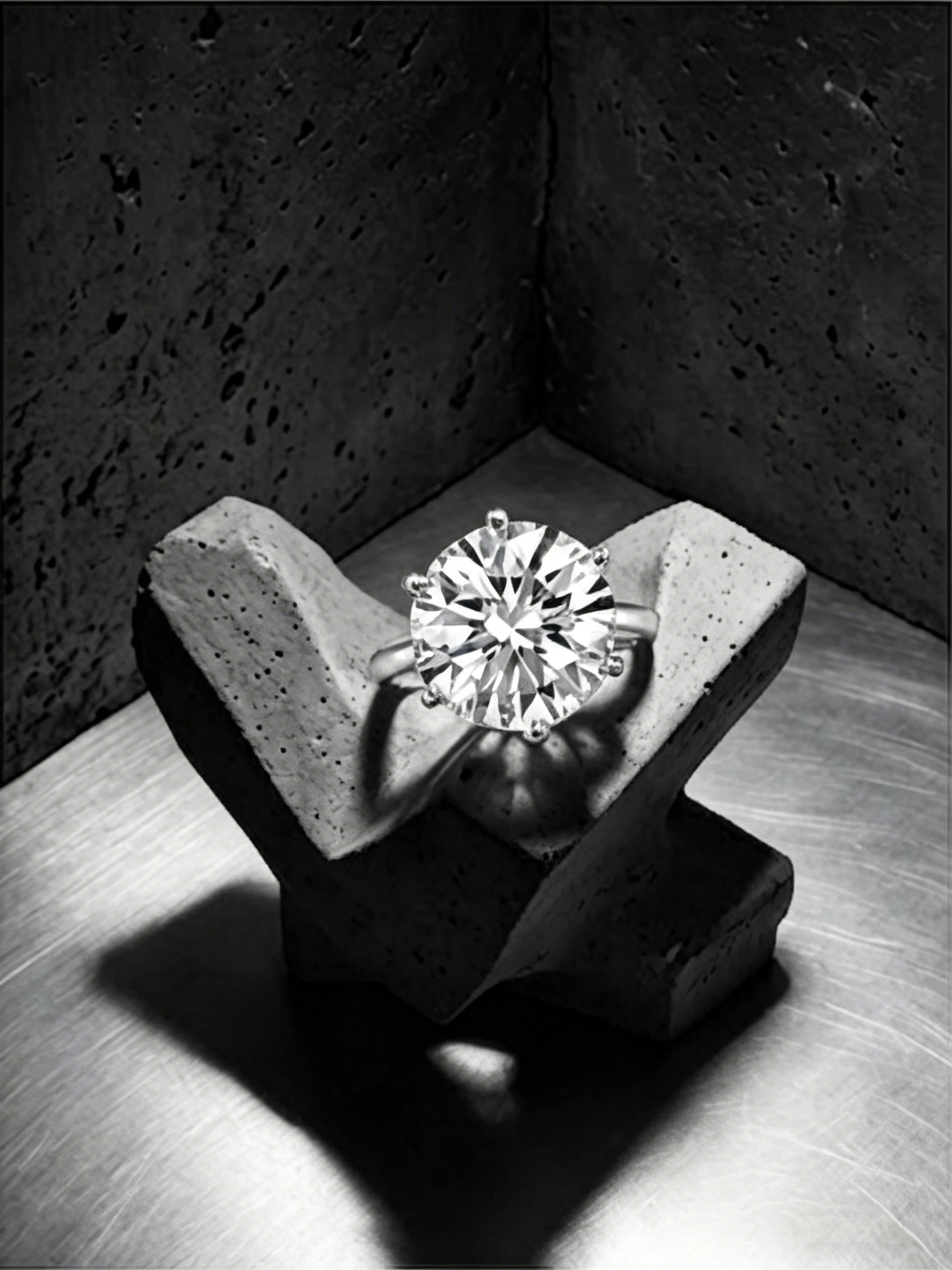 MSR.361 Ultimate Statement Solitaire | 10ct Ultra-Brilliant Moissanite | TARA AYARH LUNE