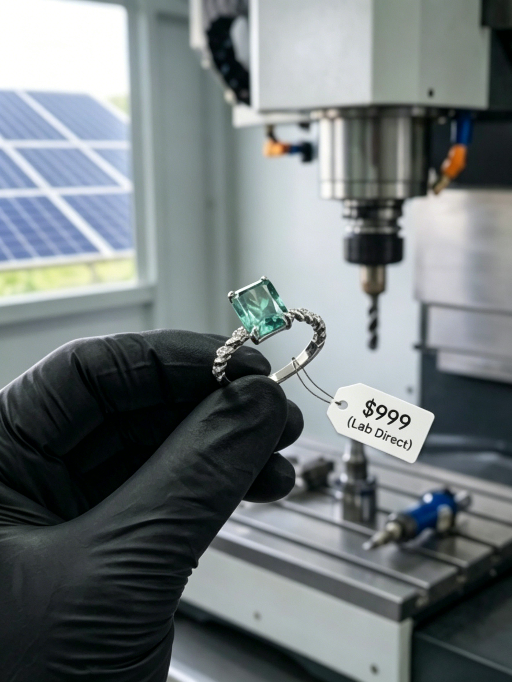 MSR.415 The Radiant Helix Series | 2.5ct Tech-Grown Moissanite Ring - Scientific Color Spectrum
