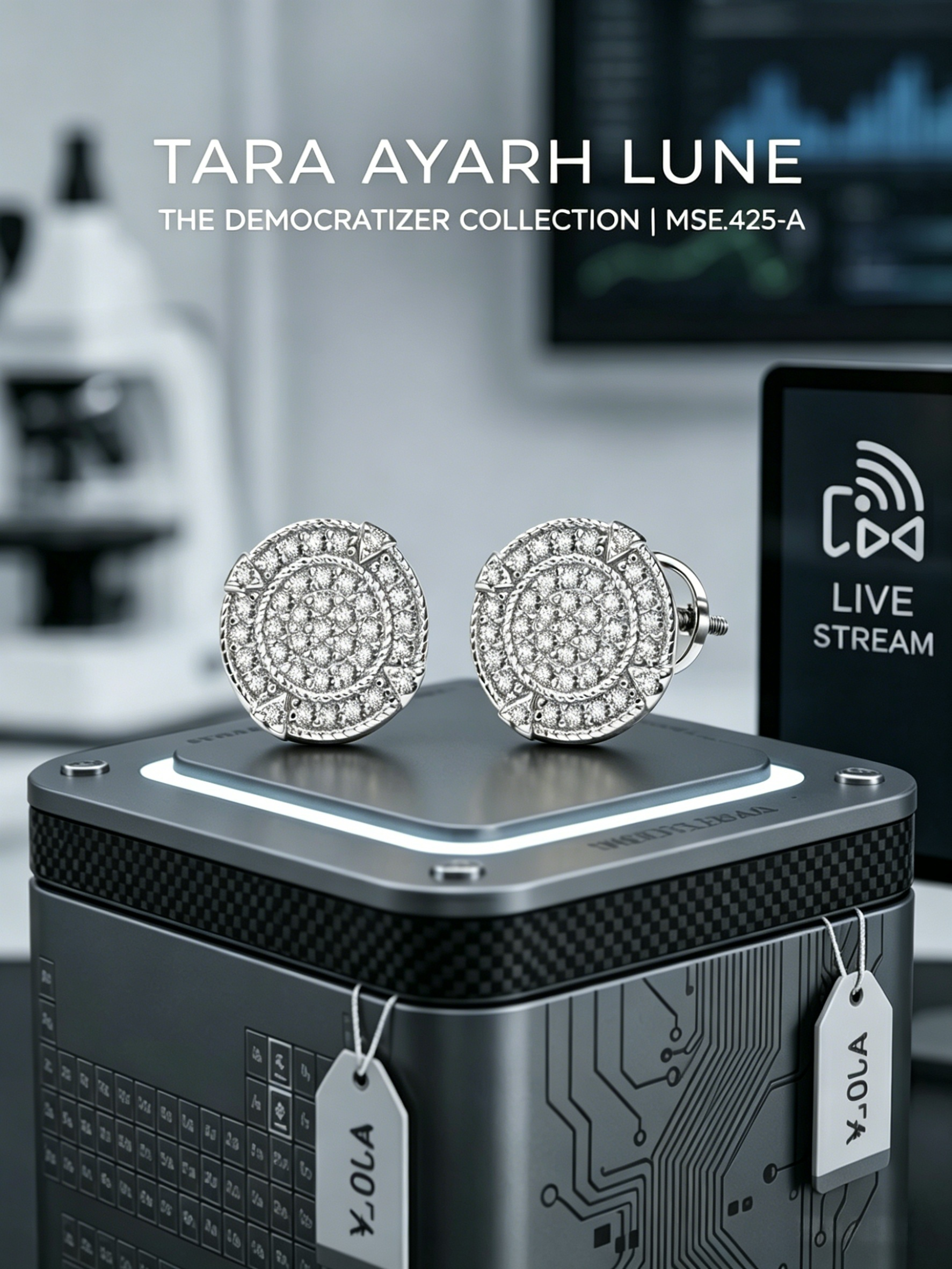 MSE.425 Moissanite Studs: The Ultimate Brilliant Cut Essentials in Sterling Silver