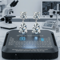 Asscher Pear Cut Moissanite Dual-Facet Drop Earrings | Ethereal Design | TARA AYARH LUNE