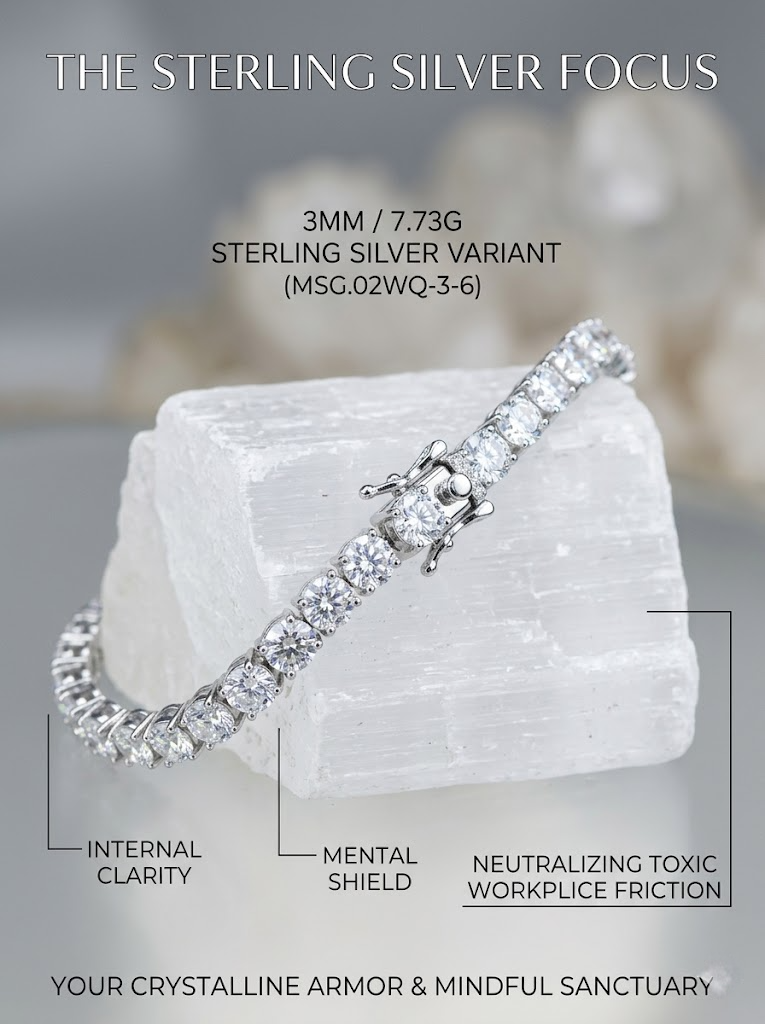 The Sovereign Oracle 3mm Moissanite 6-Inch Tennis Bracelet (MSG.02WQ-3-6 Series)
