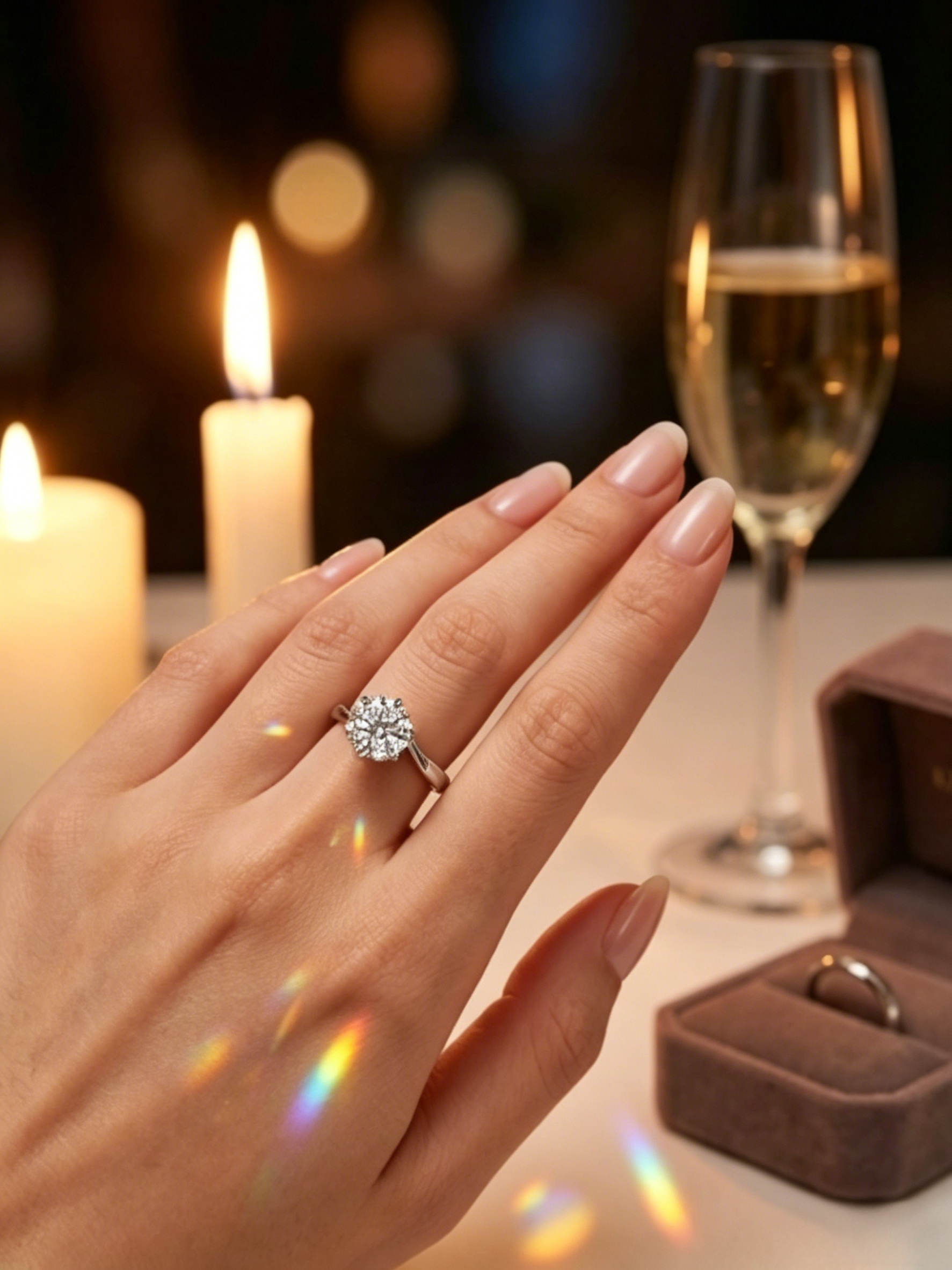 The "Eternal Flow" Snowflake Moissanite Ring — 2ct / 3ct Brilliant Cut with Signature Twisted Band