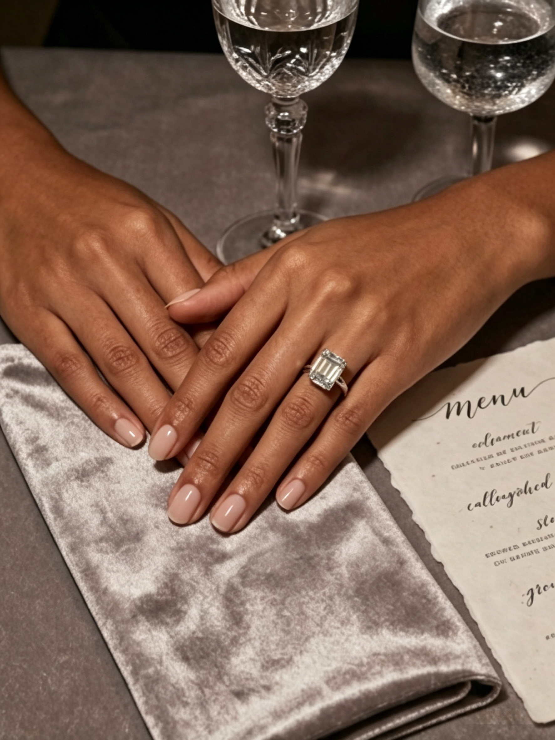 MSR.380 Sovereign Emerald-Cut Ring | 9x11mm Moissanite Solitaire | TARA AYARH LUNE