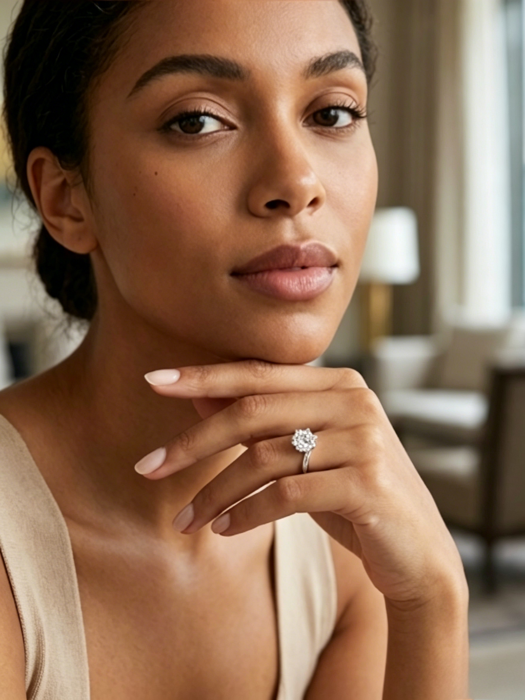 The "Eternal Flow" Snowflake Moissanite Ring — 2ct / 3ct Brilliant Cut with Signature Twisted Band