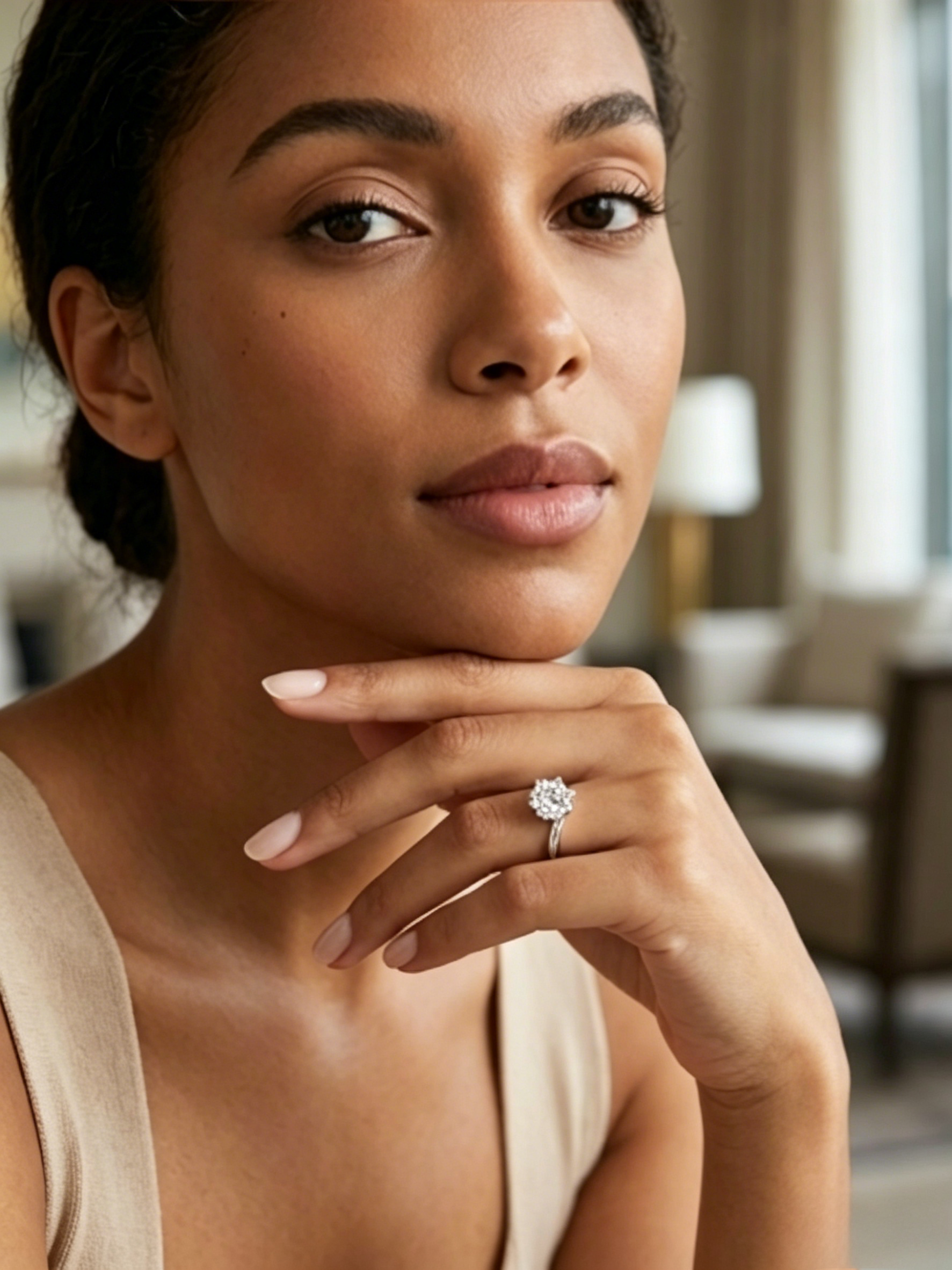 The "Eternal Flow" Snowflake Moissanite Ring — 2ct / 3ct Brilliant Cut with Signature Twisted Band