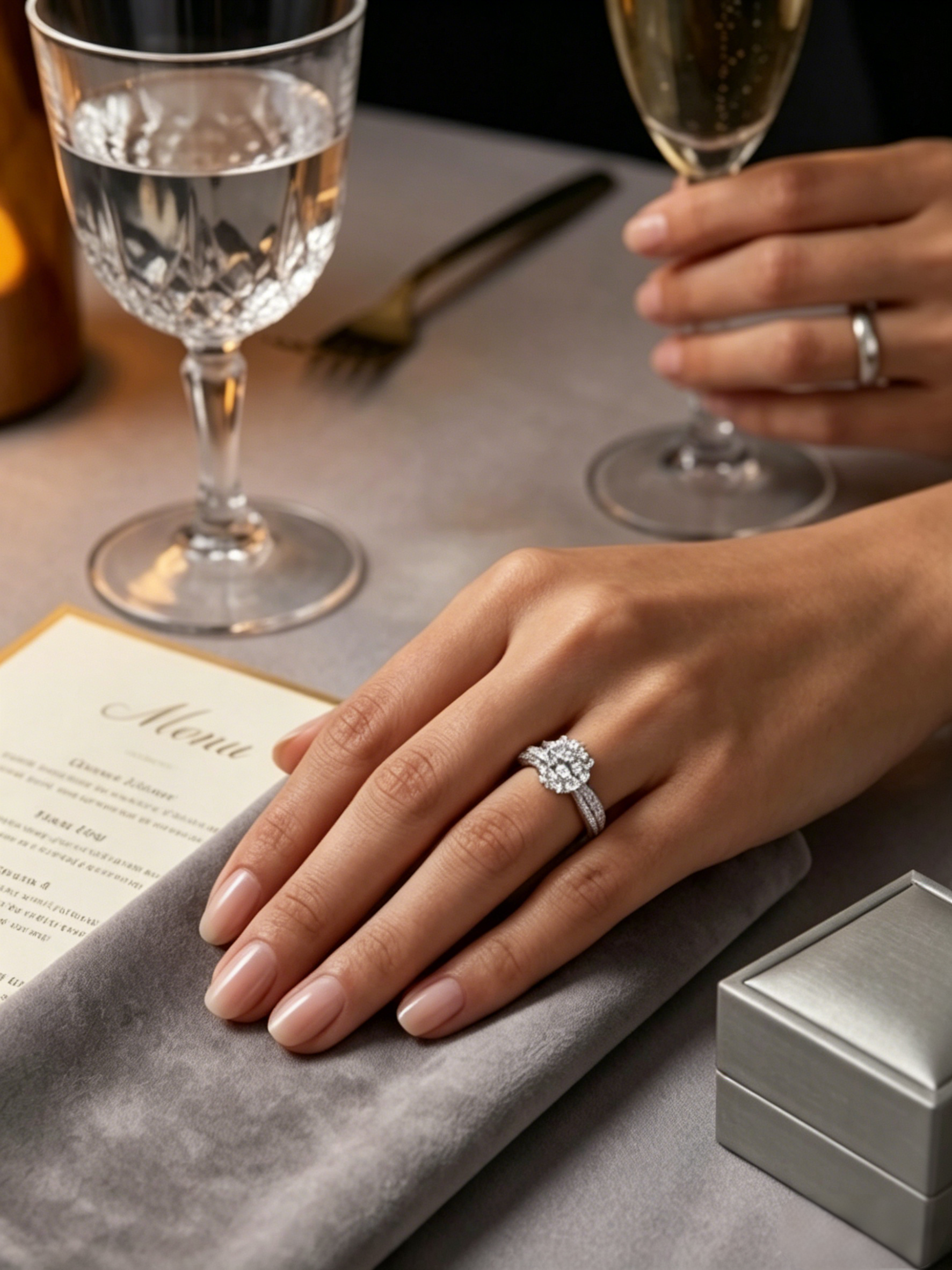 MSR.022 Elegant Solitaire Series | 8.0mm Round Moissanite with Micropavé Shank | TARA AYARH LUNE