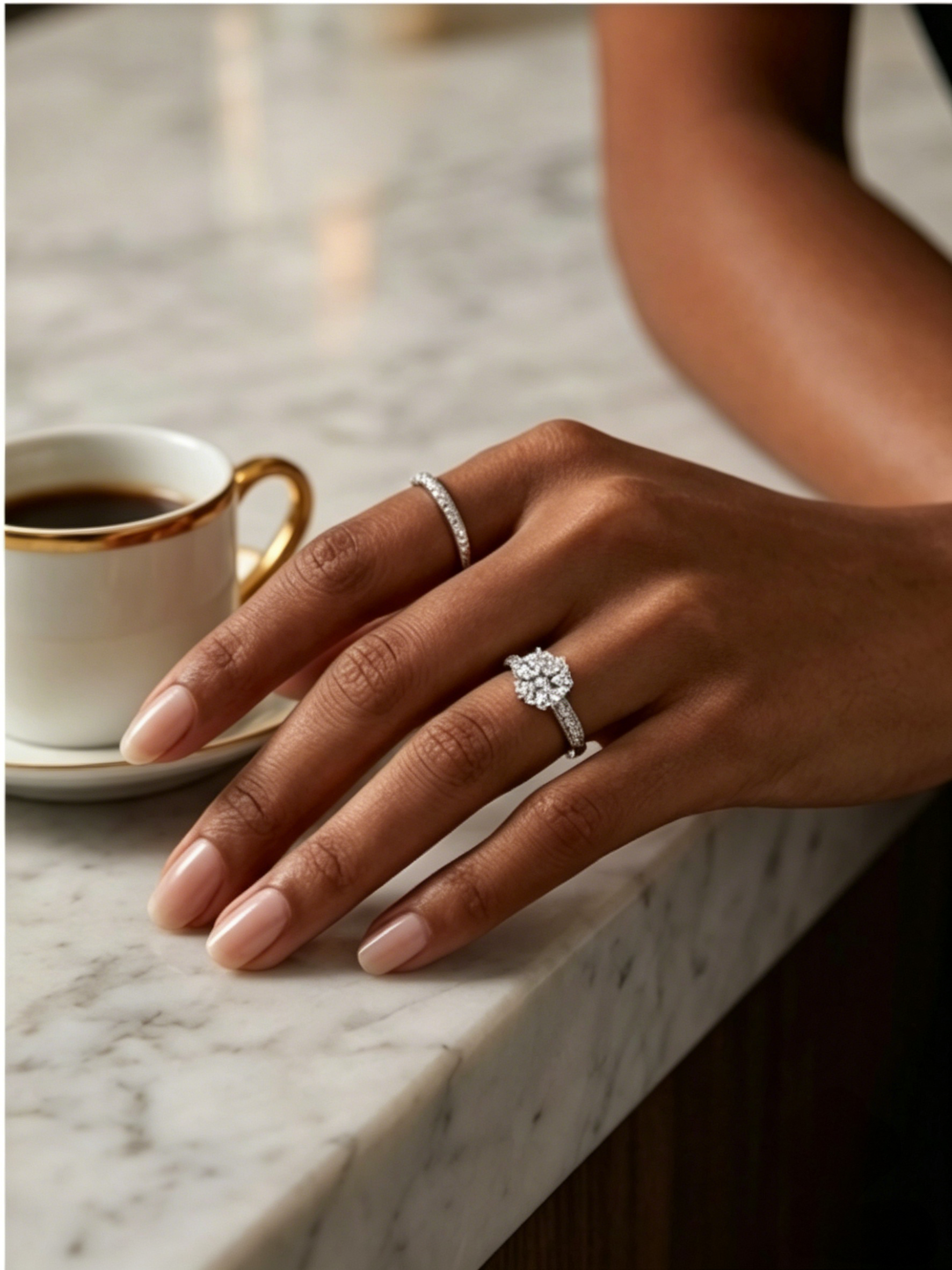 MSR.022 Elegant Solitaire Series | 8.0mm Round Moissanite with Micropavé Shank | TARA AYARH LUNE