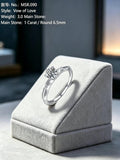 Versa-Glow | Adjustable Moissanite Wedding Ring - One-Size Surprise Promise & Anniversary Band
