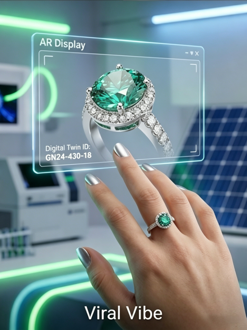 MSR.430 The "Luminous Halo" Series | 3ct Brilliant-Cut Moissanite Classic Cake Ring - Scientific Radiance Edition