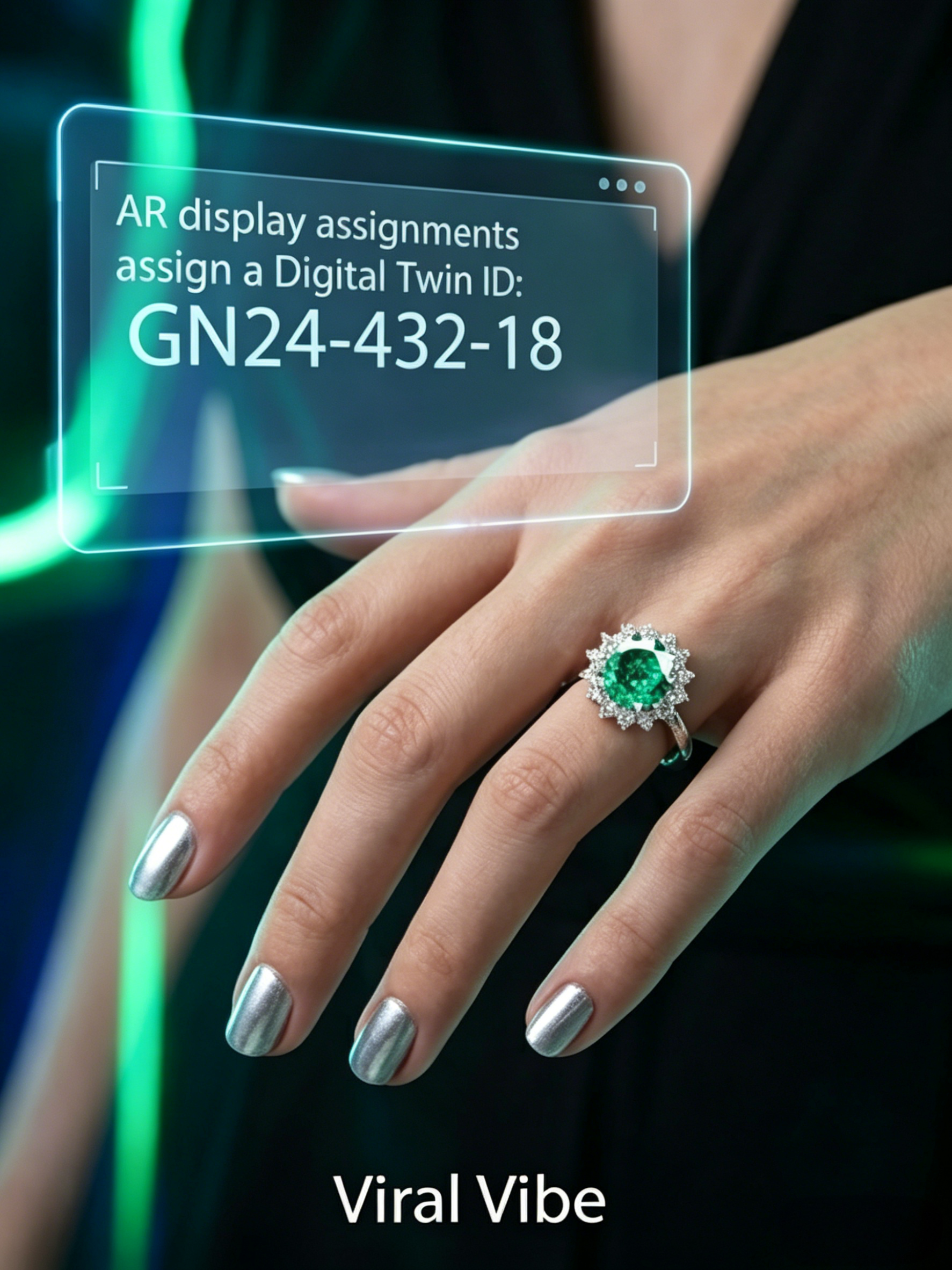 MSR.432 The "Solaris Empress" Statement Ring | 5ct Brilliant-Cut Green Moissanite Sunflower Halo - High-Voltage Lab Luxury