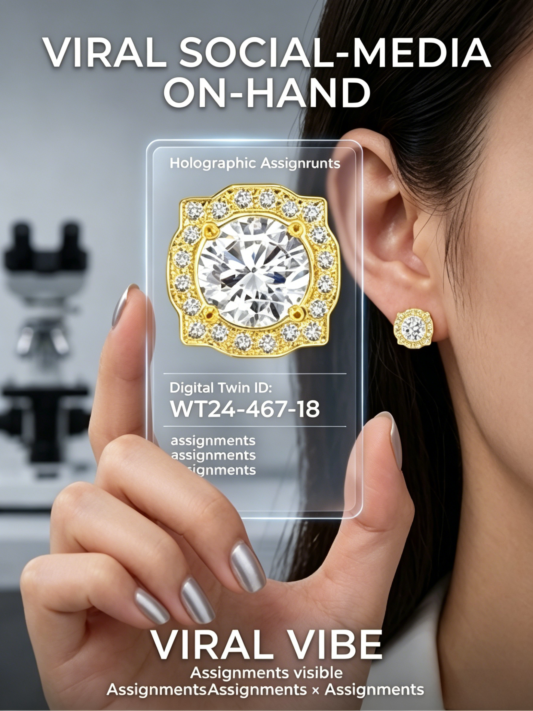 MSE.067 TARA AYARH LUNE "Heritage Halo" Studs | 2.6ctw Brilliant Moissanite in S925 Sterling Silver (Classic & 14K Gold Plated Editions)