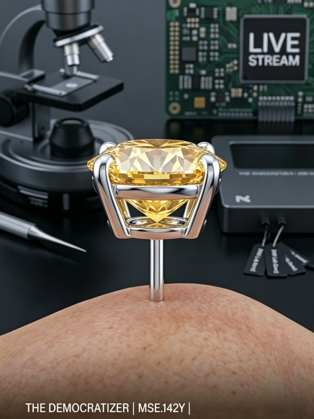 MSE.142Y TARA AYARH LUNE | 2.0ctw Soliel Yellow Asscher-Cut Moissanite Stud Earrings in Genuine S925 Sterling Silver | Modern Geometric Halo