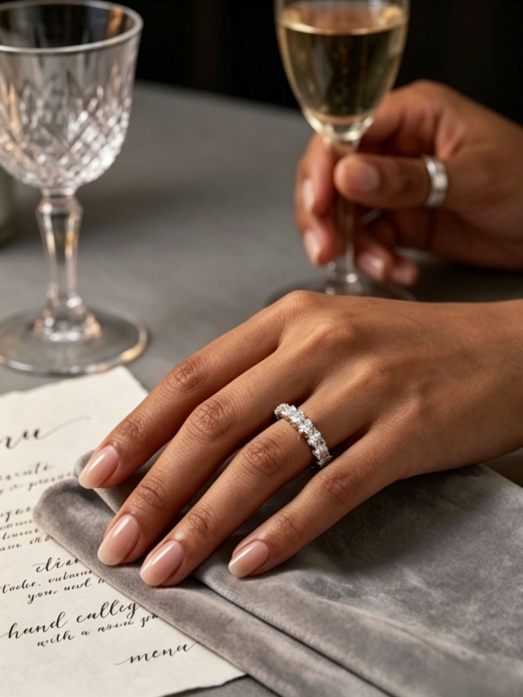 MSR.056 Seven-Stone Anniversary Band | 3.0mm Round Moissanite in Shared-Prong Setting | TARA AYARH LUNE