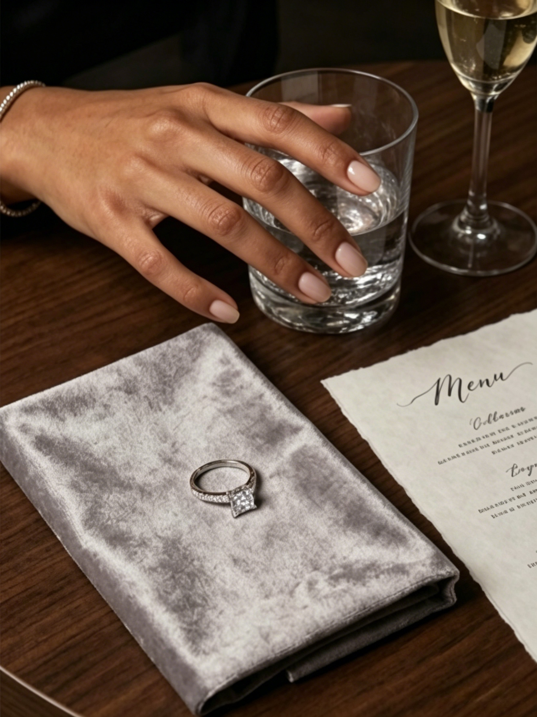 MSR.203 Modern Princess Solitaire | 5.5mm Moissanite with Shared-Prong Pavé Accents | TARA AYARH LUNE