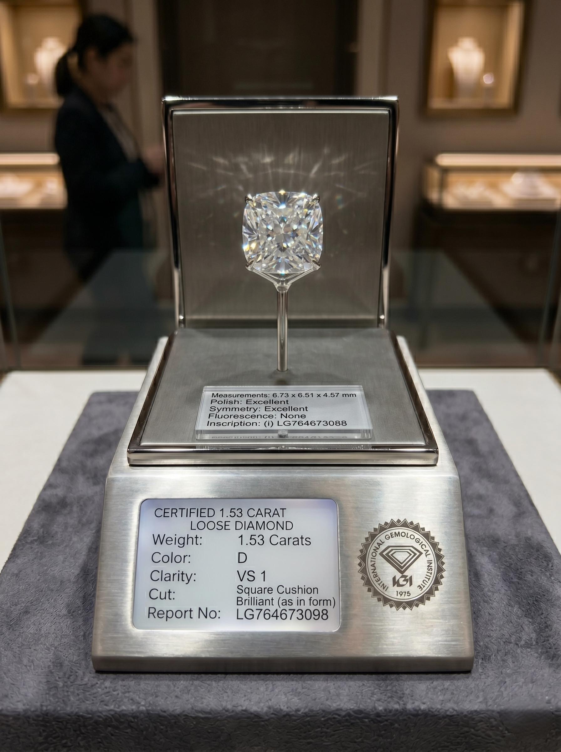 The "Freedom" Series: IGI Certified Premium Lab-Grown Loose Diamonds | D Color, VVS1-VS1 Clarity | 1.02ct - 3.01ct Elite Selection