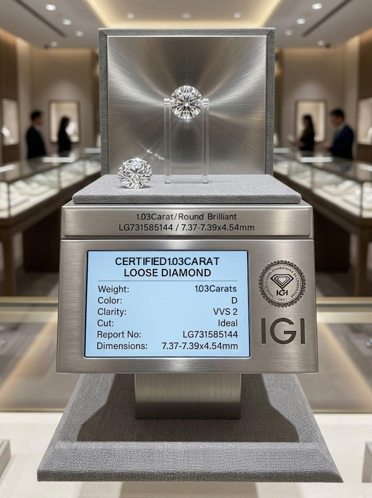 The "Freedom" Series: IGI Certified Premium Lab-Grown Loose Diamonds | D Color, VVS1-VS1 Clarity | 1.02ct - 3.01ct Elite Selection