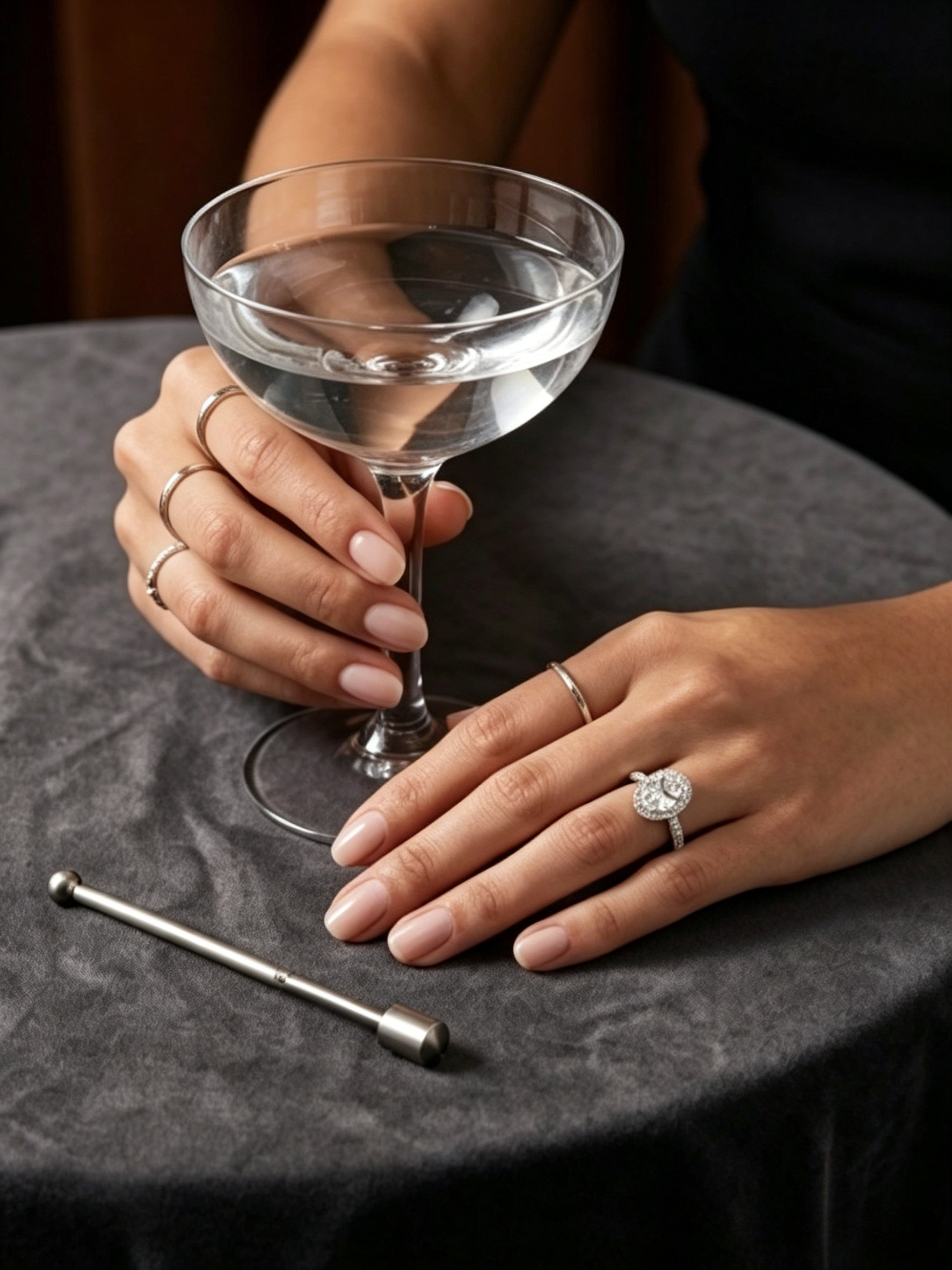 MSR.349 Majestic 3 Carat Oval Ring | 8x10mm Moissanite with Micropavé Halo | TARA AYARH LUNE