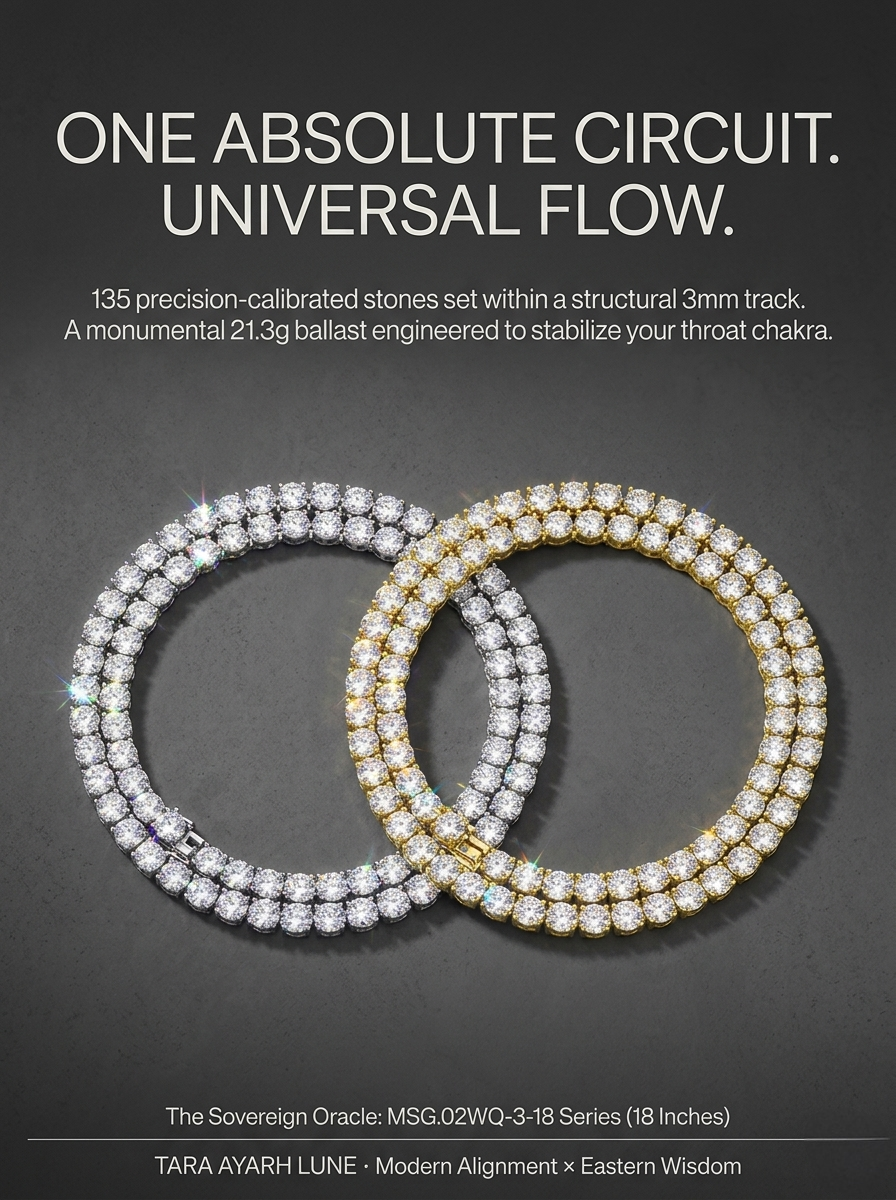 (MSG.02WQ-3 Series) The Sovereign Oracle 3mm Bold Moissanite Tennis Chain