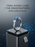 MSR.422 The "Nexus Heart" Series | 2.4ct Heart-Cut Moissanite Trilogy Ring - Scientific Romance Edition