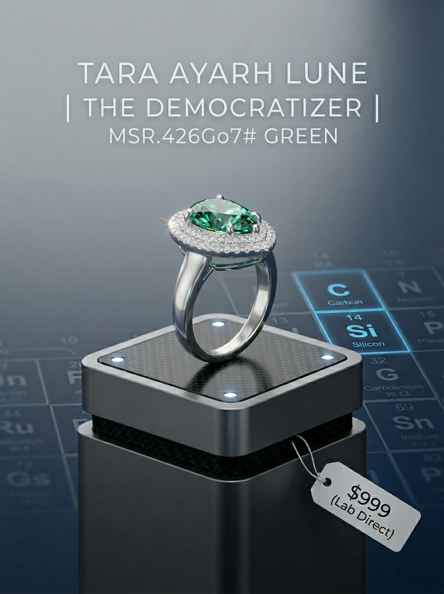 MSR.426 The "Goddess Teardrop" Series | 4ct Pear-Cut Moissanite Double Halo Ring - High-Definition Radiance Trio