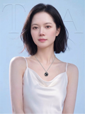 MSD.497K | "Gravity Sphere" 3D Cage Hollow Round-Cut Black Moissanite Geometric Pendant Necklace