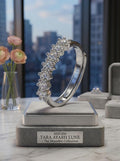 Infinite Radiance | Premium Moissanite Half-Eternity Stacking Band