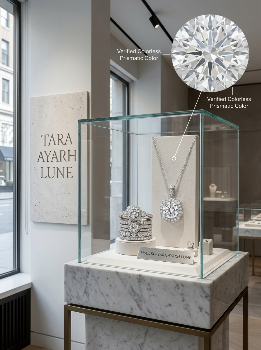 MSD.154|The "Empire Deco" Halo Pendant | 1.0ct Radiant Round Moissanite in Architectural Octagonal Frame