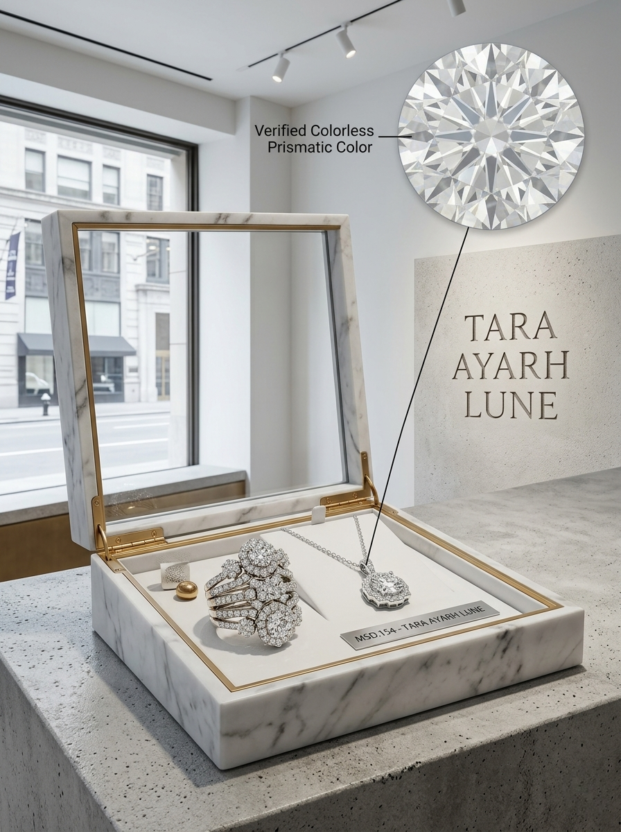MSD.154|The "Empire Deco" Halo Pendant | 1.0ct Radiant Round Moissanite in Architectural Octagonal Frame