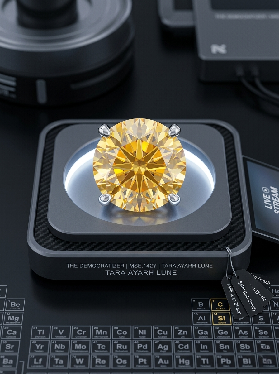MSE.142Y TARA AYARH LUNE | 2.0ctw Soliel Yellow Asscher-Cut Moissanite Stud Earrings in Genuine S925 Sterling Silver | Modern Geometric Halo