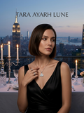 MSD.020 | The "Pavé Fan" Pendant: A Mosaic of Lab-Grown Moissanite in a Fluid Art-Deco Silhouette