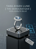 MSR.426 The "Goddess Teardrop" Series | 4ct Pear-Cut Moissanite Double Halo Ring - High-Definition Radiance Trio