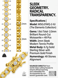 The Infinite Gold Loop 1.8ct Moissanite Tennis Bracelet (MSG.01WQ-2-6J)