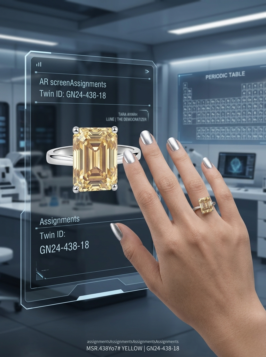 MSR.438 The "Emerald Horizon" Statement Ring | 4ct Emerald-Cut Moissanite Step-Cut Elegance - High-Clarity Chroma Trio