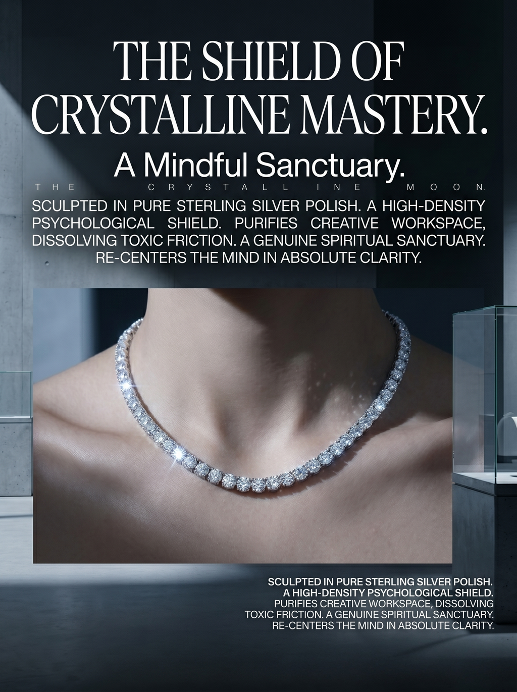 (MSG.02WQ-3 Series) The Sovereign Oracle 3mm Bold Moissanite Tennis Chain