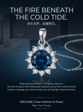 (MSD.646)The Solar Bloom 3-Carat Hundred-Facet Moissanite Pendant Necklace