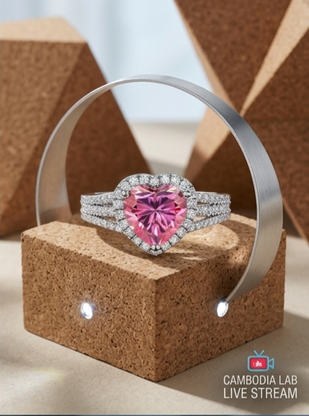 MSR.440 The "Atomic Heart" Statement Ring | 2ct Heart-Cut Moissanite Radiant Halo - Duo-Shank Pavé Luxe Edition