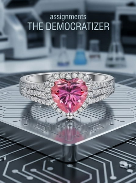 MSR.440 The "Atomic Heart" Statement Ring | 2ct Heart-Cut Moissanite Radiant Halo - Duo-Shank Pavé Luxe Edition