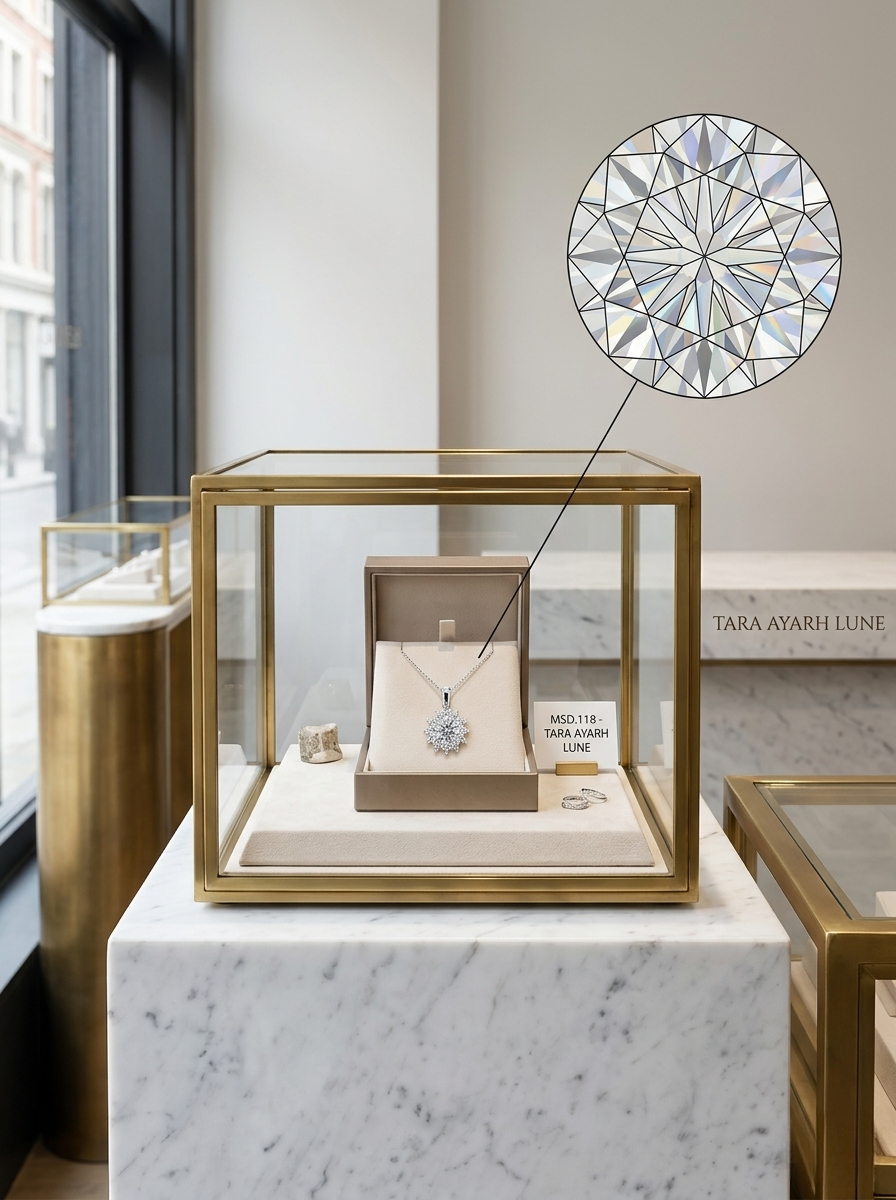 MSD.118|The "Solaris" Grand Bloom Pendant | 2.0ct Brilliant Round Moissanite in Radiant Sunburst Halo