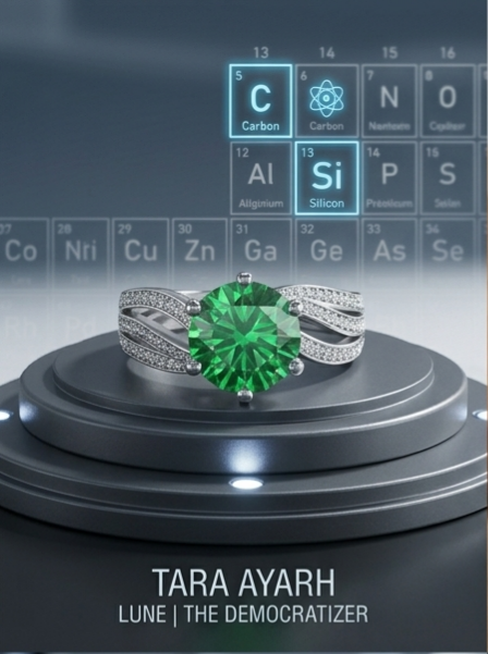 MSR.462 The "Nebula Swirl" Statement Ring | 3ct Hundred-Facet Moissanite (9mm) - Triple-Shank Pavé Wave Edition