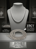 (MSG.00WQ-4 Series)The Sovereign Empire 4mm Bold Moissanite Tennis Chain