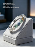 Moonfire Collection | Moissanite Eternity Wedding Band - Perfect Sustainable Anniversary Ring