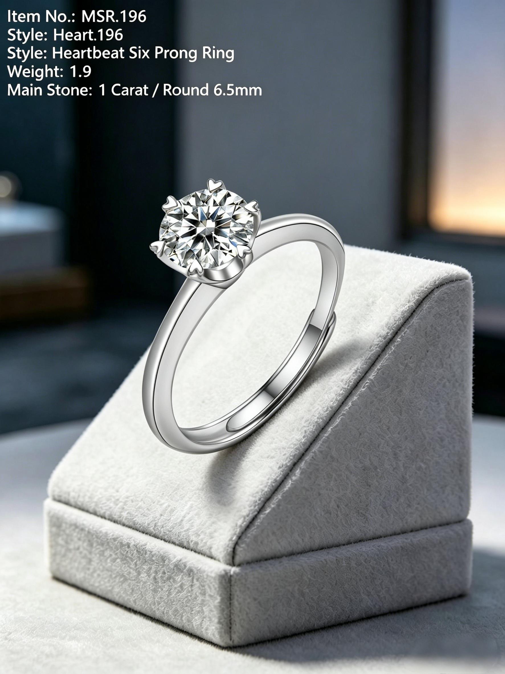 Versa-Glow | Adjustable Moissanite Wedding Ring - One-Size Surprise Promise & Anniversary Band