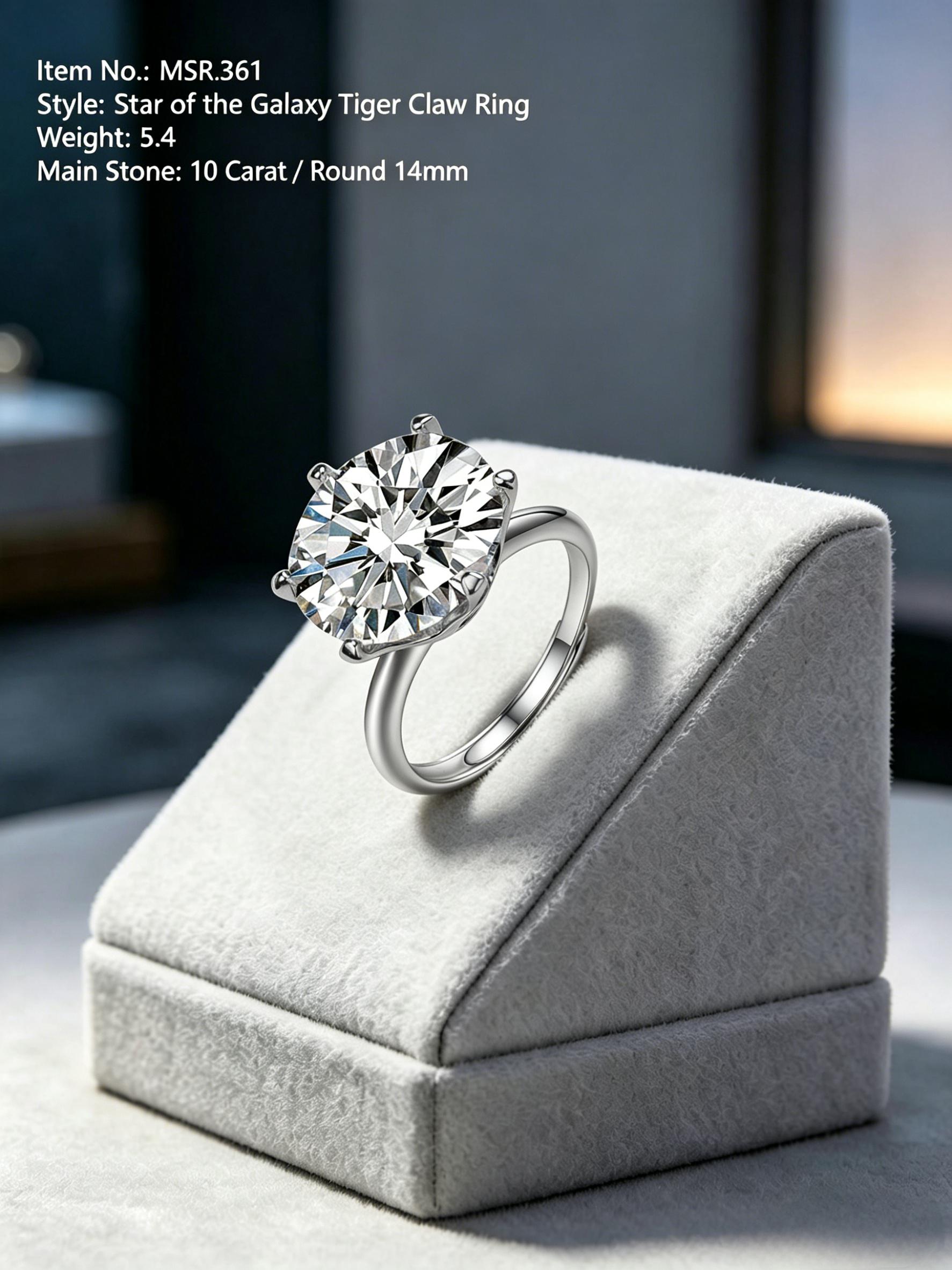 Versa-Glow | Adjustable Moissanite Wedding Ring - One-Size Surprise Promise & Anniversary Band