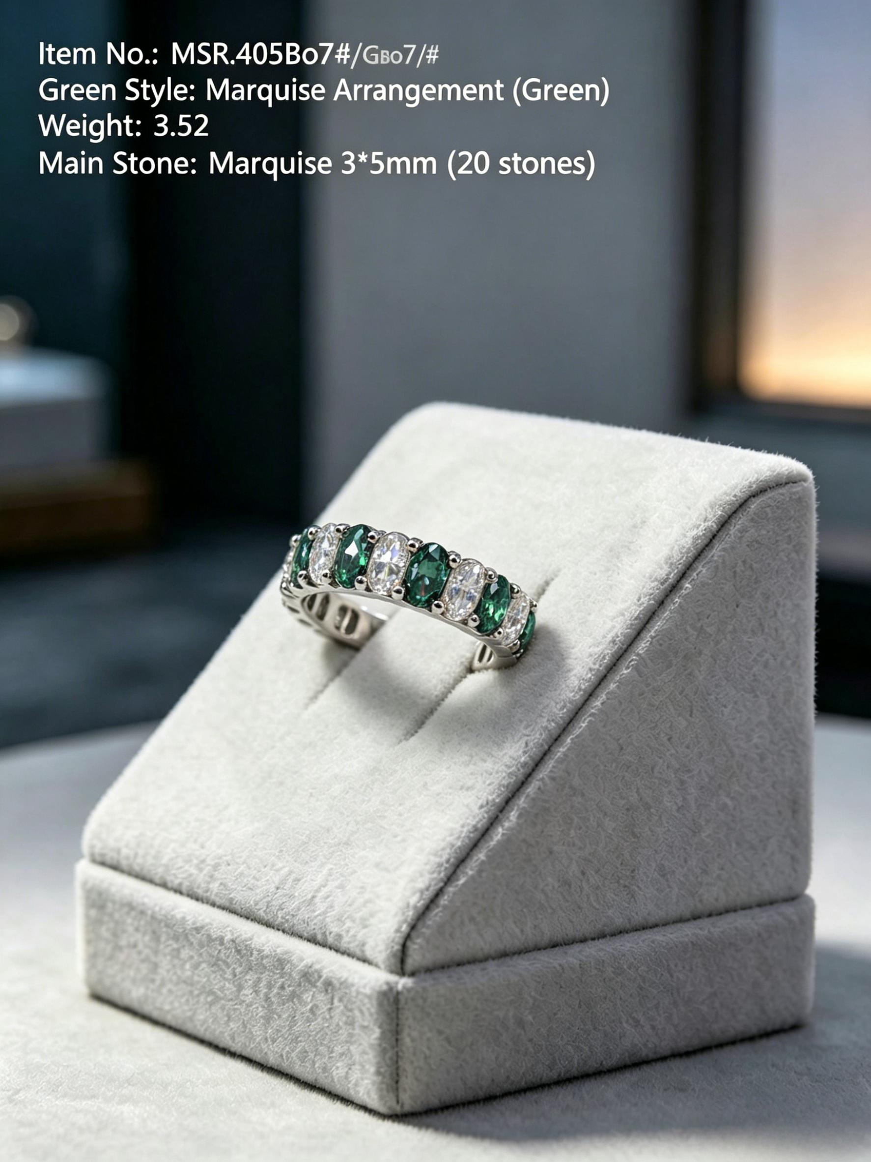 Chroma Eternity | Colorful Moissanite Wedding Band - Premium Sustainable Anniversary Ring