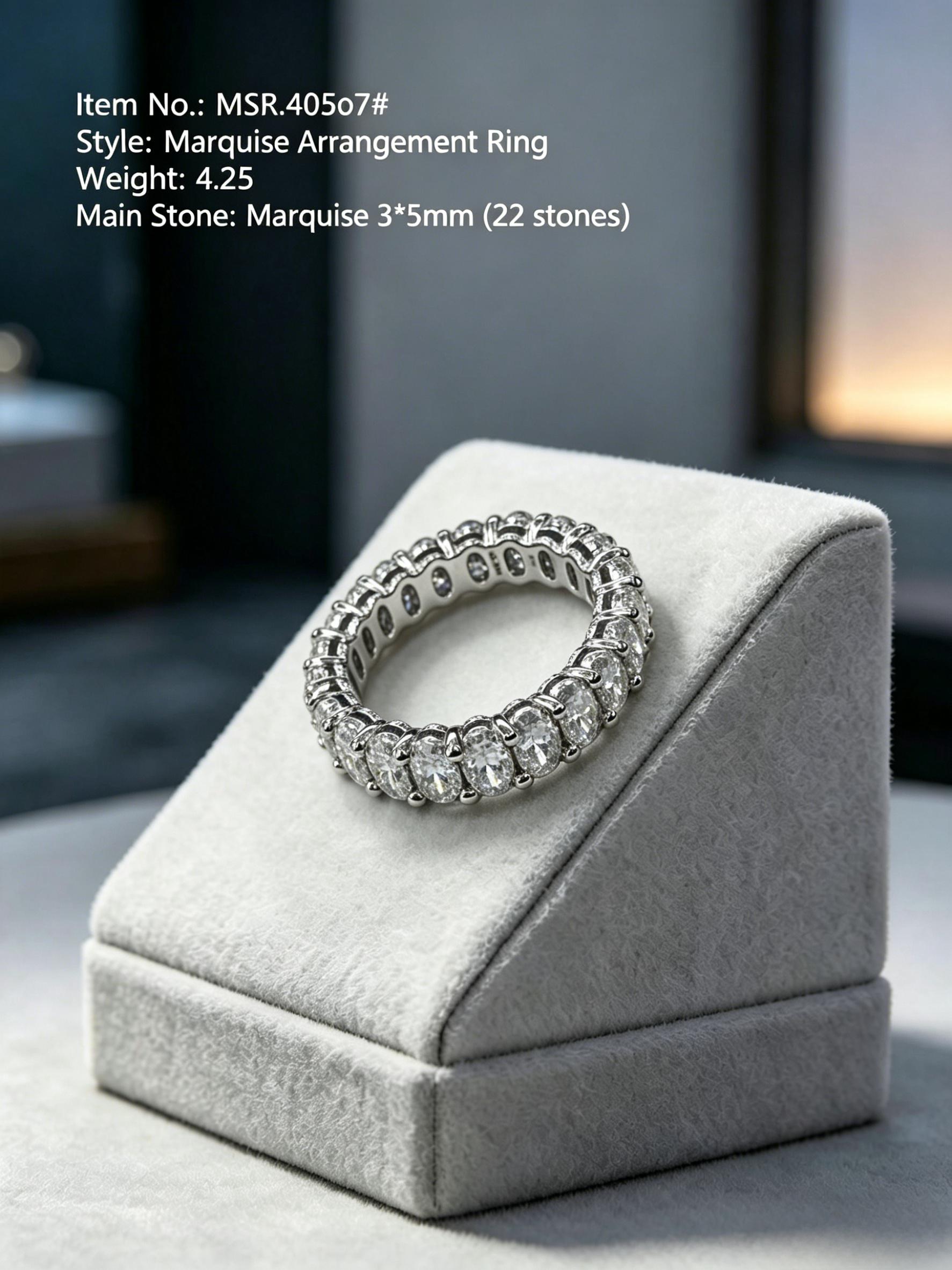 Chroma Eternity | Colorful Moissanite Wedding Band - Premium Sustainable Anniversary Ring