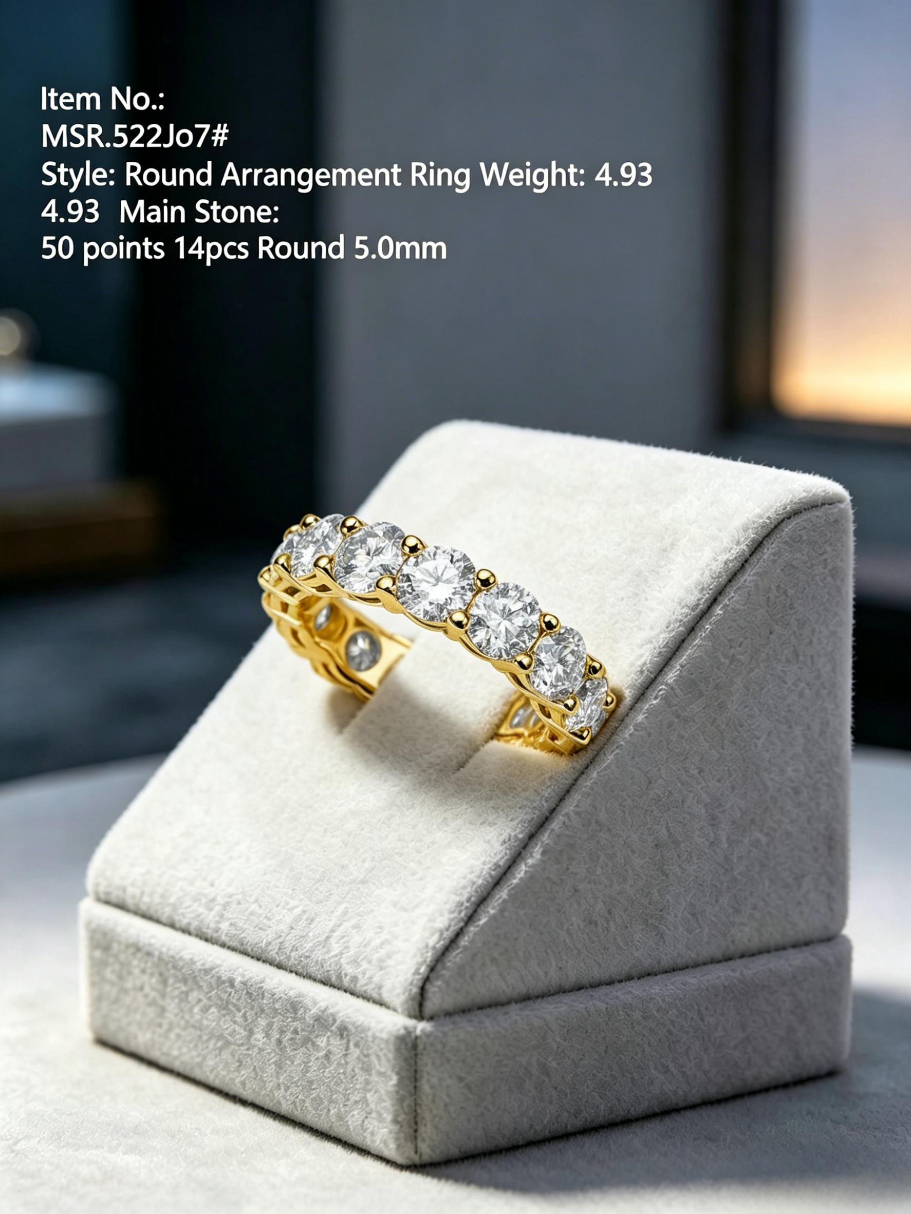 Chroma Eternity | Colorful Moissanite Wedding Band - Premium Sustainable Anniversary Ring