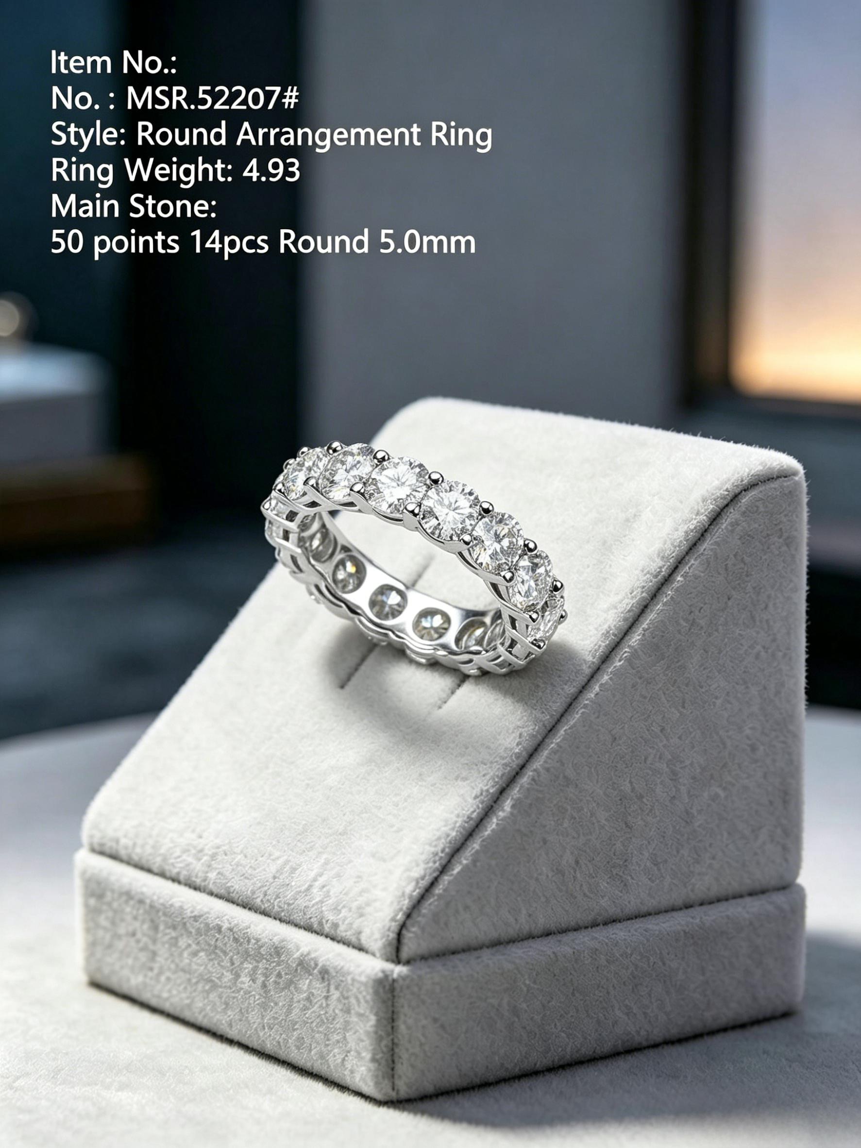 Chroma Eternity | Colorful Moissanite Wedding Band - Premium Sustainable Anniversary Ring