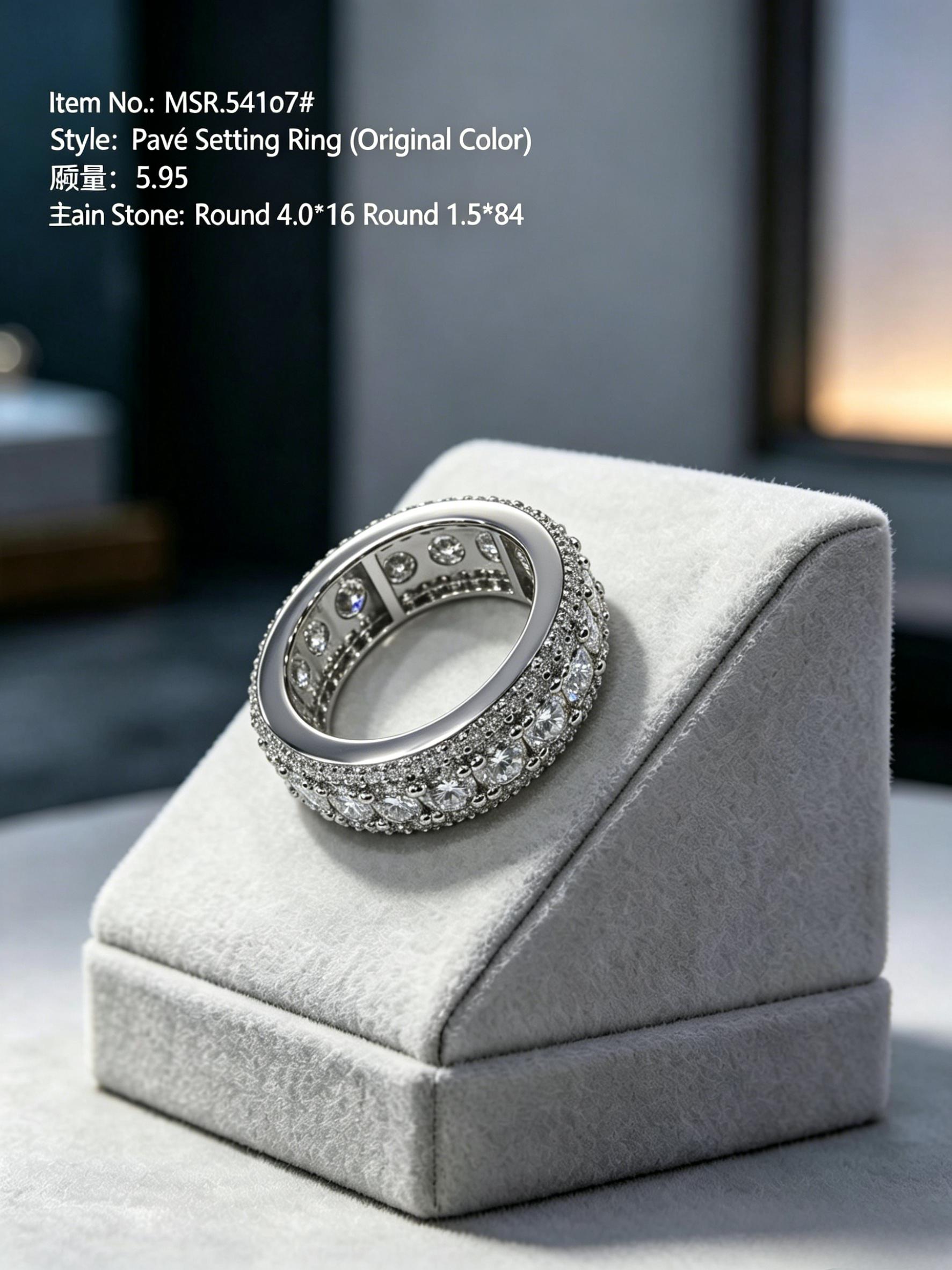Chroma Eternity | Colorful Moissanite Wedding Band - Premium Sustainable Anniversary Ring