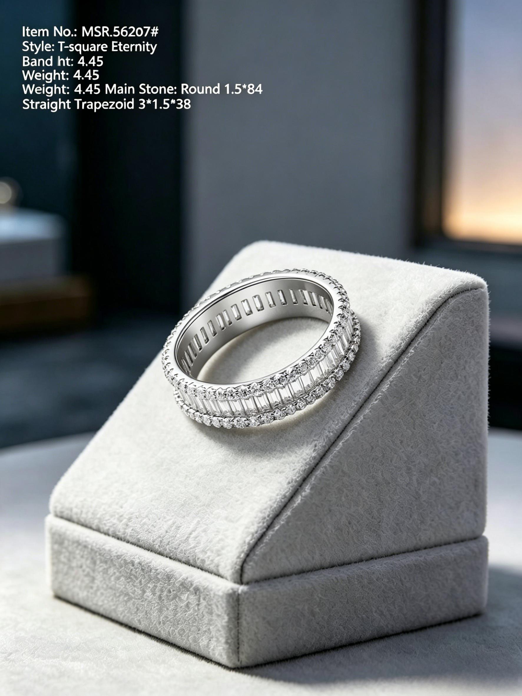 Chroma Eternity | Colorful Moissanite Wedding Band - Premium Sustainable Anniversary Ring