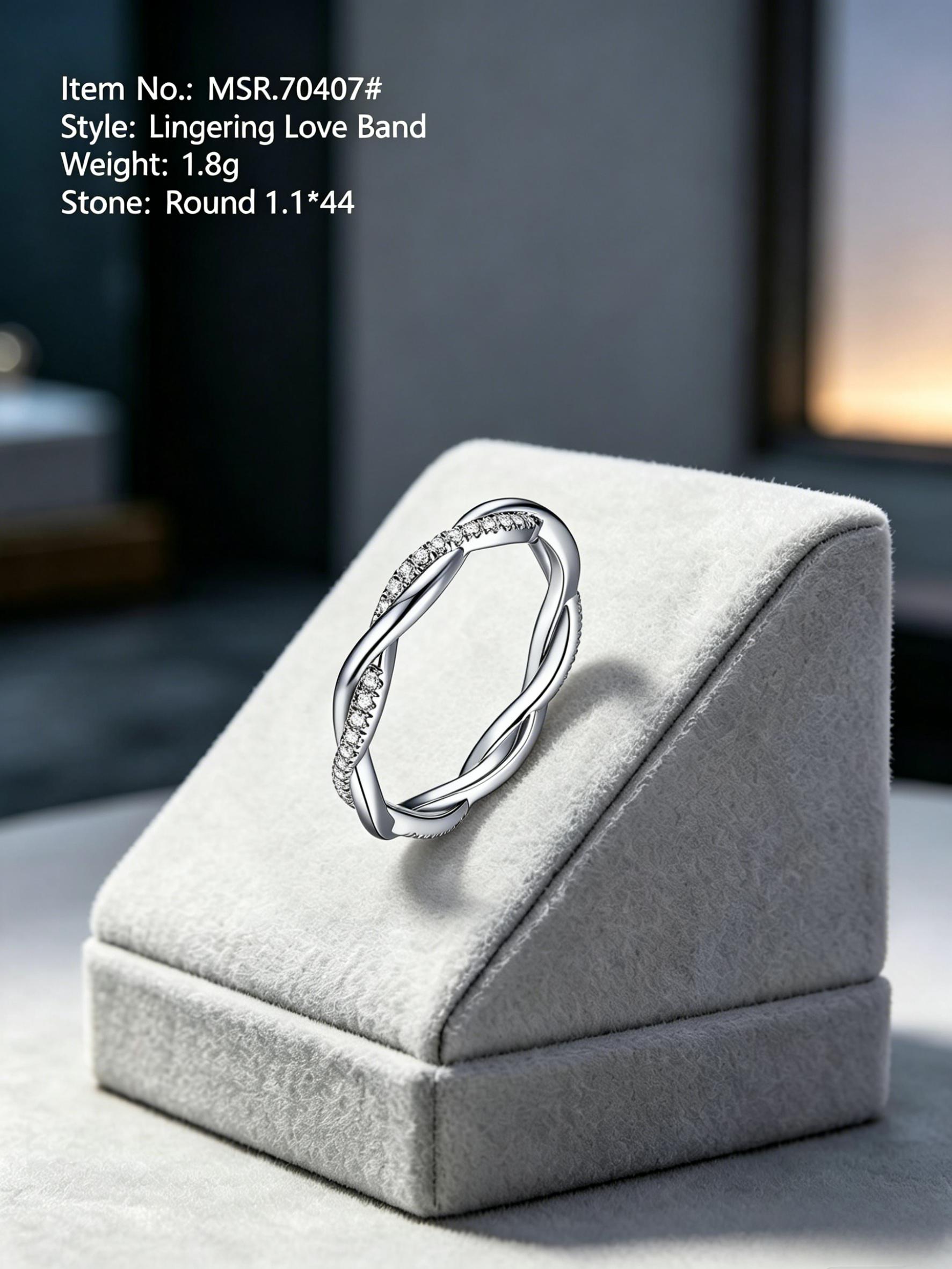 Moonfire Collection | Moissanite Eternity Wedding Band - Perfect Sustainable Anniversary Ring